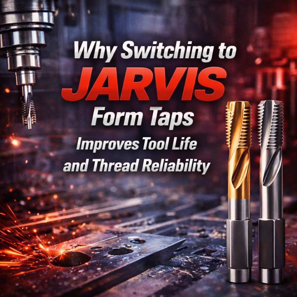Boost Tool Life & Thread Reliability with Jarvis Form Taps